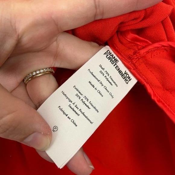 Diane von Furstenburg Orange Tailored Wrap Dress - Picture 6 of 8